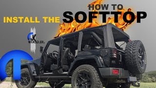 Jeep Wrangler JK  How to install the Softtop MOPAR [upl. by Eiroj]