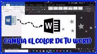 ✅Como cambiar tema negro o fondo oscuro en WORD MUY FÁCIL [upl. by Melony]