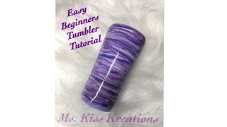 Easy beginners Tumbler with acrylic paint [upl. by Negrom62]