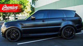 FIXING BAD CAR WRAP Satin Black Range Rover [upl. by Judah668]