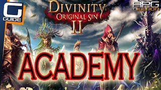 DIVINITY ORIGINAL SIN 2  Academy Walkthrough Library Hidden Arena Barrier Puzzle [upl. by Nirtiak]