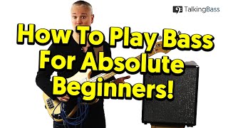 Beginners Guide To Bass Guitar  Lesson 1 The Absolute Basics [upl. by Haissem]