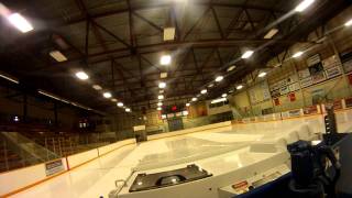 Zamboni ice clean GOPRO 960 [upl. by Solracnauj]