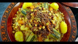 Recette De Couscous Marocain Aux Légumes [upl. by Ettore]