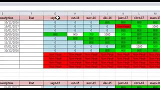 Gestion de paiement avec Excel [upl. by Selia]