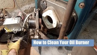 How to Clean Out a Burnham Oil Boiler [upl. by Ikairik53]