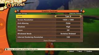 How to switch Controls Hints to Keyboard and Mouse Dragon Ball Z Kakarot [upl. by Ahsien]