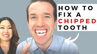 How To Fix A Chipped Tooth  Drs Christine and Nate [upl. by Ailedua670]