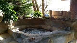 FRED FLINTSTONES CONCRETE hot tub spa jacuzzi BUILD [upl. by Fosque]