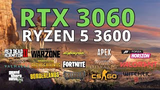 RYZEN 5 3600 RTX 3060 12GB  TEST IN 25 GAMES  1080p 1440p [upl. by Nerty]