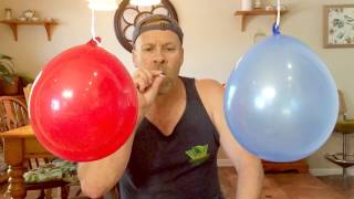 Bernoulli Principle with balloons Experiment [upl. by Airalav]