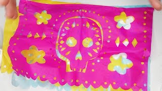 Como hacer papel picado  tutorial [upl. by Pansir]