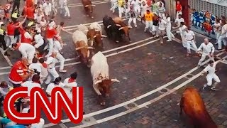 Run with the bulls in Pamplona  360 Video [upl. by Mateusz830]