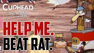 Cuphead  How to Beat Rat and Cat Boss [upl. by Kcirdla]