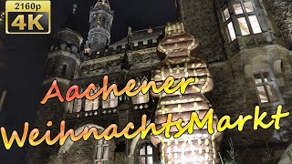 Aachener Weihnachtsmarkt  Germany 4K Travel Channel [upl. by Martinic388]