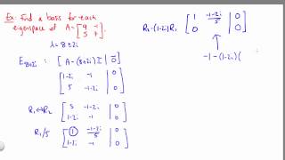 Complex Eigenvalues and Eigenvectors [upl. by Limbert]