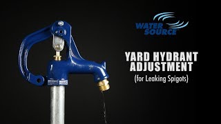 How To Adjust Leaking Water Source Frost Proof Yard Hydrant [upl. by Agathy]