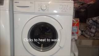 Beko WMA510 Washing Machine  Cotton Cold [upl. by Nnahgem]