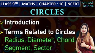 Class 9th Maths  Circles Introduction  Terms Related to Circles  Chapter  10  NCERT [upl. by Bink]