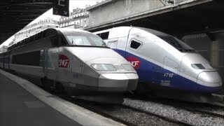 Trains at Paris Gare De Lest [upl. by Ylliw]