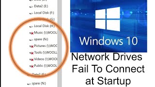 Windows 10 Mapped Drives Fail to Connect [upl. by Aritak]