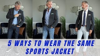 5 Ways to Wear a Sports Jacket [upl. by Naerad]