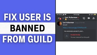 How To Fix User Is Banned From Guild EASY [upl. by Siegfried]