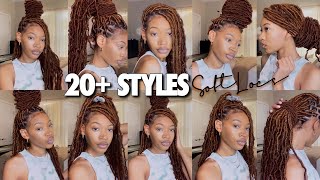 UPDATED HOW TO STYLE SOFT LOCS IN 20 WAYS EASY [upl. by Giess]