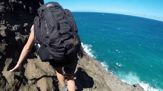 Crawlers Ledge Kalalau Trail Kauai [upl. by Stav582]