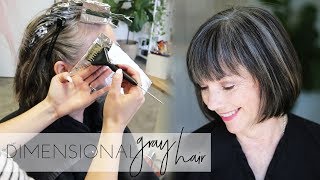 How to add dimension back into Natural Gray Hair Color  Transition to Gray Hair Naturally [upl. by Isola]