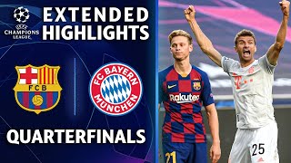 Barcelona vs Bayern Munich  Champions League Quarterfinal Highlights  UCL on CBS Sports [upl. by Groves]