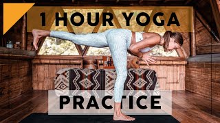 One Hour Intermediate Vinyasa Class  Breathe and Flow Yoga [upl. by Wiseman]