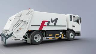 FULONGMA Garbage Compactor Truck [upl. by Britni]