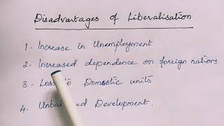 Advantages Disadvantages And Impact of Liberalization [upl. by Earal]