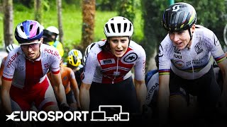 European Championship 2020  Elite Women Road Race Highlights  Cycling  Eurosport [upl. by Lyon35]