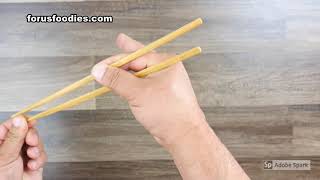 How to USE chopsticks The easiest way [upl. by Nosak]