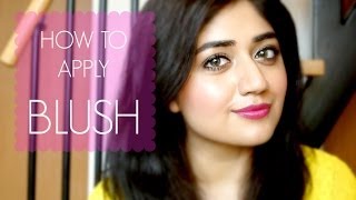 How to apply Blush  Basic Beginners Makeup Tutorial  corallista [upl. by Llecram]