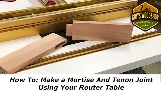 How To Make a Mortise and Tenon using only the Router TableWoodworking How To [upl. by Dripps]