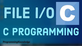 C Programming Tutorial for Beginners 28  C File IO Create Open Write and Close a File [upl. by Gnap]