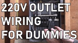 DETAILED DIY Wiring a 240v outlet step by step from breaker to outlet [upl. by Hsirahc]