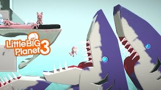 LittleBIGPlanet 3  SHARK ATTACK amp More Playstation 4 [upl. by Galen]