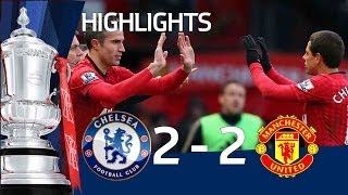 Manchester United vs Chelsea 22 official goals and highlights FA Cup Sixth Round  FATV [upl. by Daphene278]