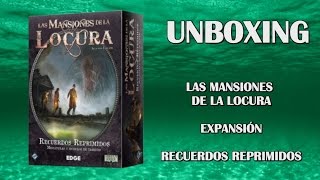 Recuerdos reprimidos Unboxing Expansión Las masiones de la locura 2º edición [upl. by Enelez]