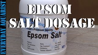 Epsom Salts Cure for Aquarium Fish with Dropsy Constipation or Bloating [upl. by Erodasi335]