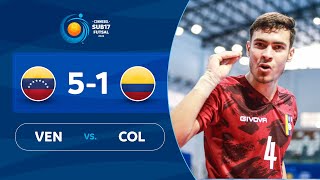 VENEZUELA vs COLOMBIA 51  RESUMEN  CONMEBOL Sub17FS 2022 [upl. by Grimbly]