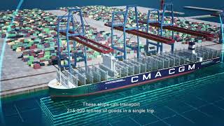 CMA CGM Groups giant of the sea fuelled by LNG with support of GTT technologies [upl. by Aivital572]