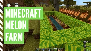 How To Grow MELONS In Minecraft Minecraft Melon Farm [upl. by Ahsata807]