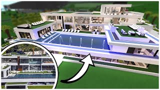 The BEST Mansion On Bloxburg  Subscriber Tour Roblox [upl. by Ymarej]