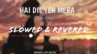 Hai Dil Yeh Mera Slowed and Reverb  Arijit Singh  Slow and Reverb Songs [upl. by Asuncion]