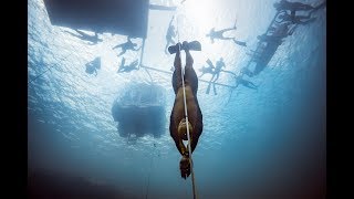 VB2018 Alexey Molchanovs World Record Dive to 130m [upl. by Ardnalac]